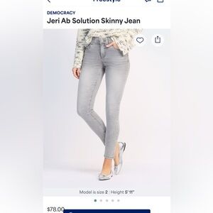 Democracy Jeri AB Solution Skinny Jeans in Light Gray